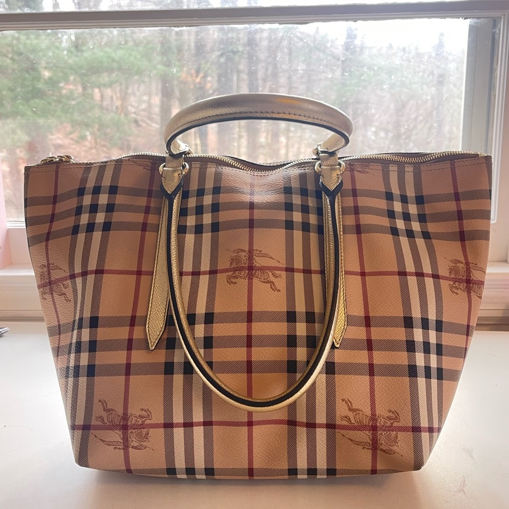 Burberry Haymarket Salisbury Tote Bag